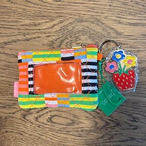 NWT Ban.do Vibrant Striped ID Holder